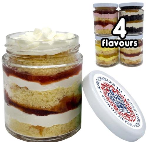 King Charles III Coronation Cake Jars